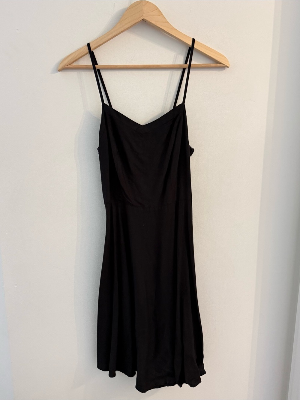 Old Navy Black Slip Dress with Spaghetti Straps Sleeveless Summer XSP Petite
